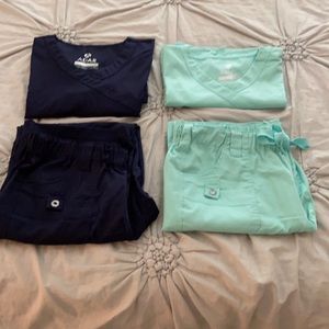 Lot of 2 like new scrub sets